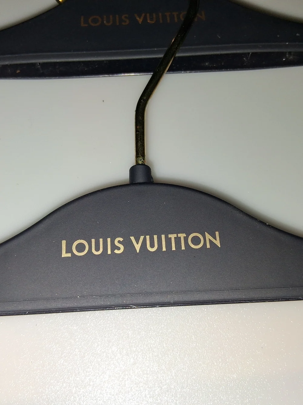 Louis Vuitton Matt Black & Gold Branded  Hanger - LOT OF 4